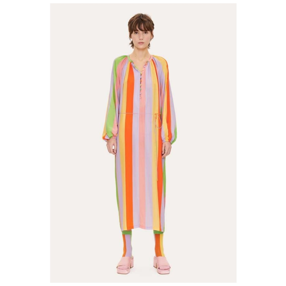 Stine Goya • Elia Rainbow Candy Stripe Dress